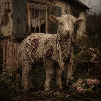 animal standing in natural pose — Dark Cottagecore Aesthetic