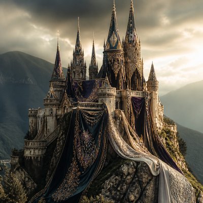 majestic castle on a hilltop