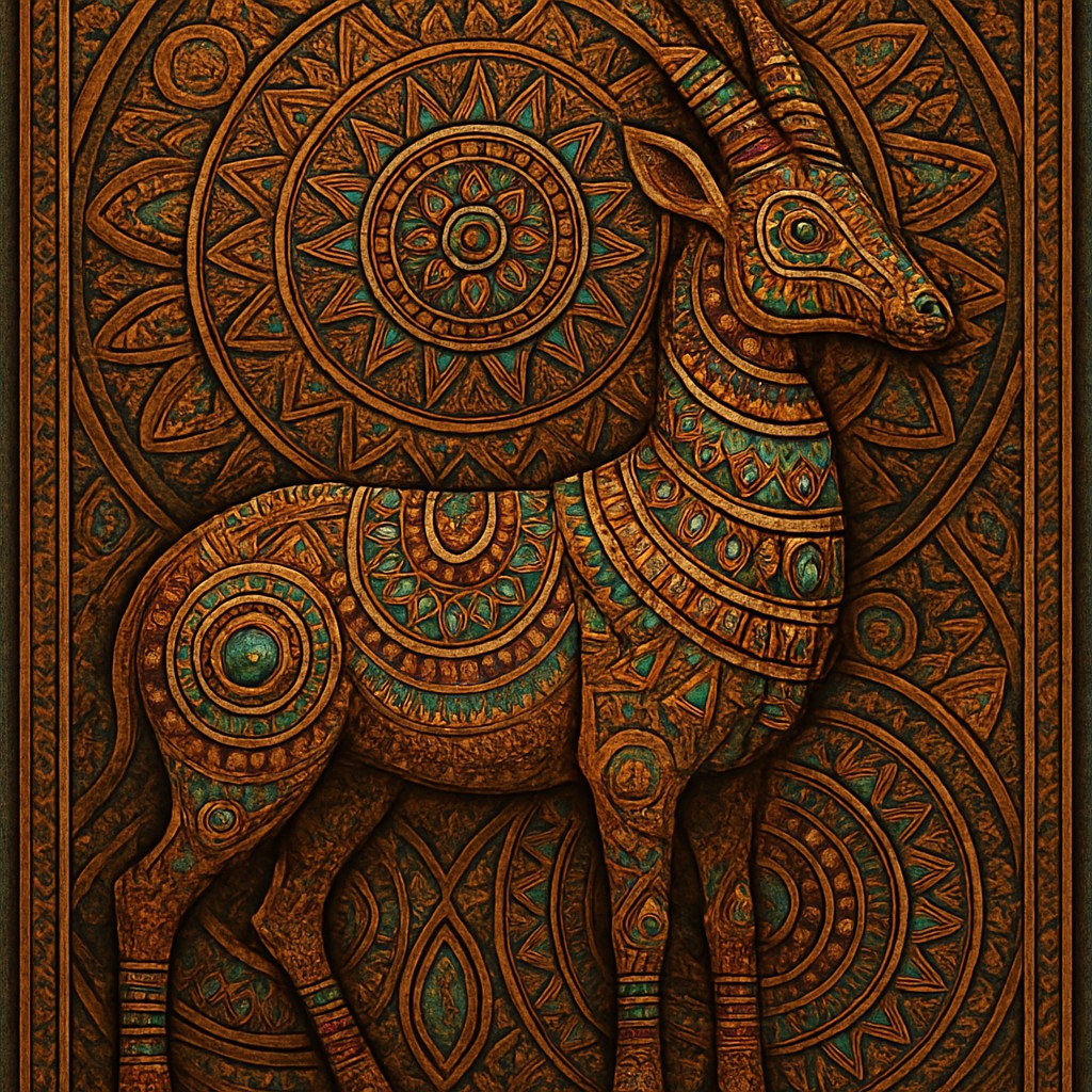 animal standing in natural pose