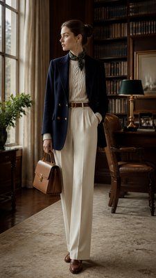 full-length portrait of an elegant figure