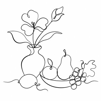 Minimalist Line Portrait Style 3