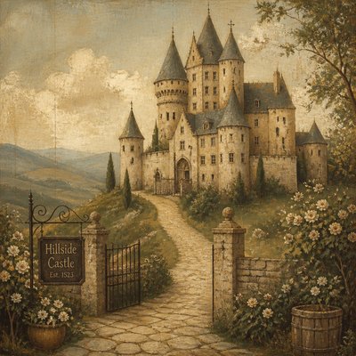 majestic castle on a hilltop