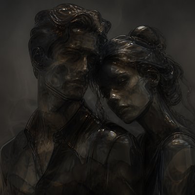 portrait of two people together — Smoked Glass