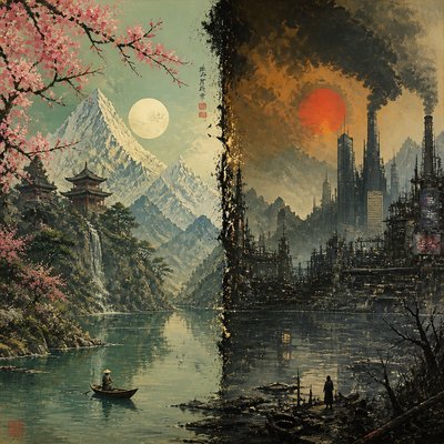 Bold Juxtaposition Art Style 2