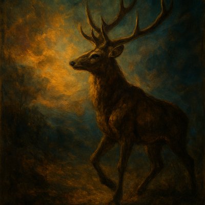 animal standing in natural pose