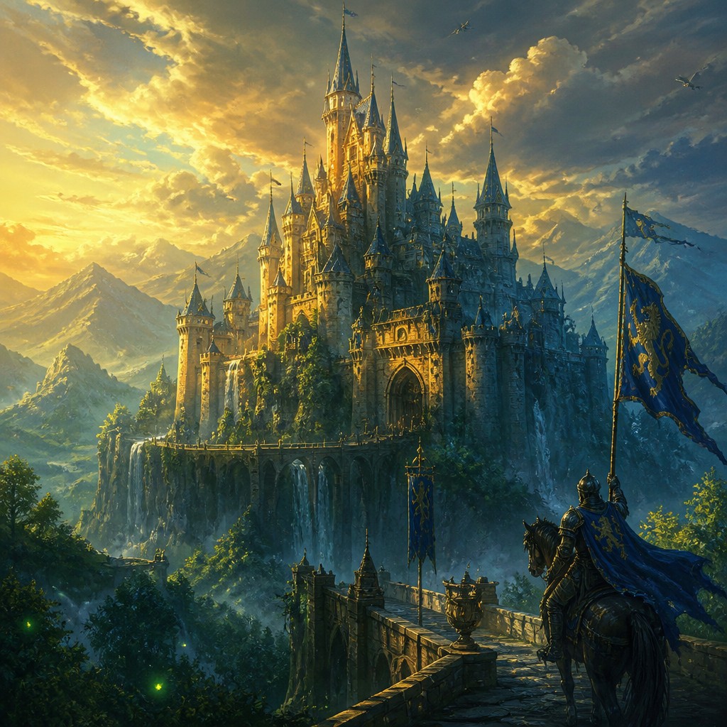 majestic castle on a hilltop