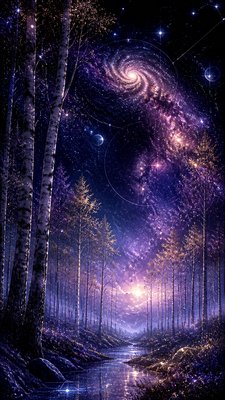 a serene birch forest in soft morning light, no people, no text