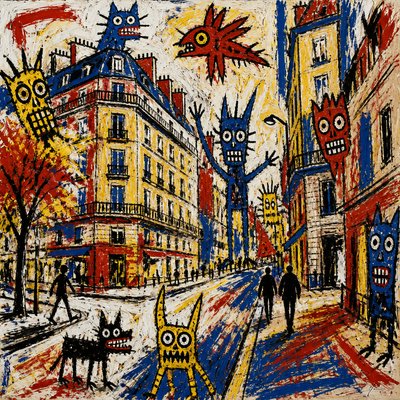 CoBrA Art Style Style Transfer Example