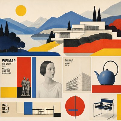 wide landscape with natural scenery — Weimar Art Style