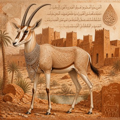 animal standing in natural pose