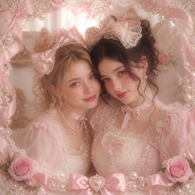 portrait of two people together
