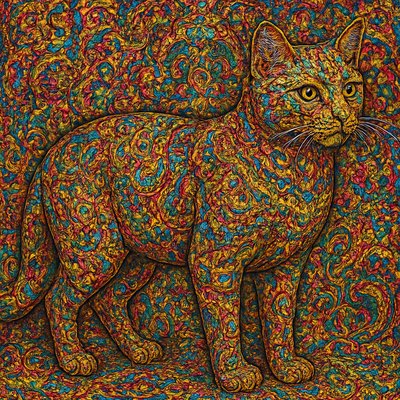 animal standing in natural pose