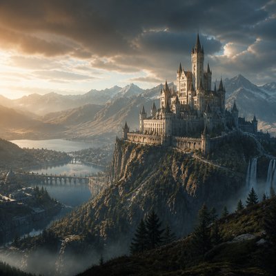 majestic castle on a hilltop