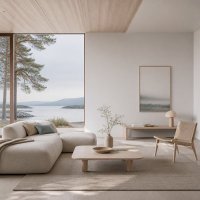 wide landscape with natural scenery — Scandinavian Furniture Art