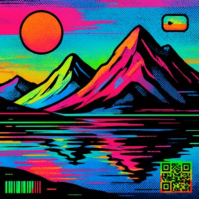 serene landscape with mountains and water