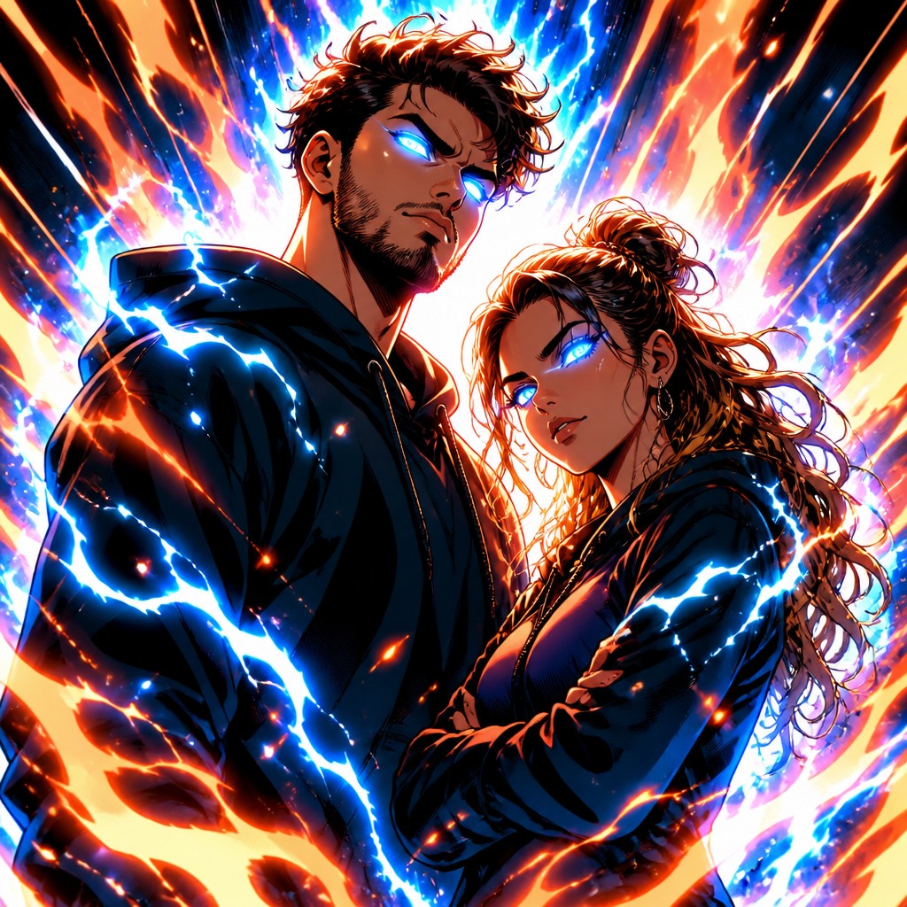 portrait of two people together