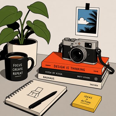 still life with everyday objects