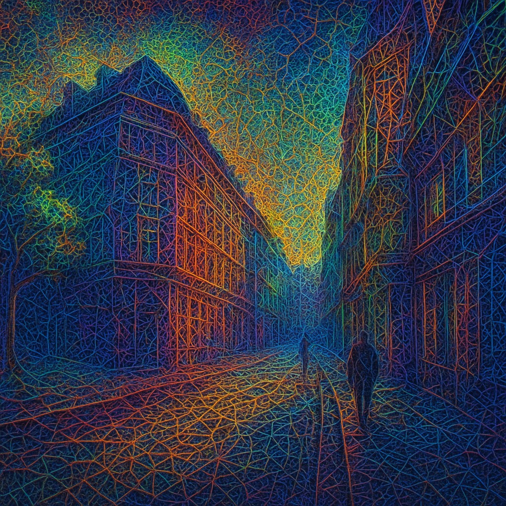 Procedural Digital Art Style Style Transfer Example