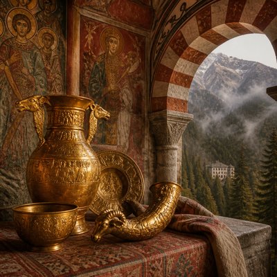 still life with everyday objects — Bulgarian Art Style