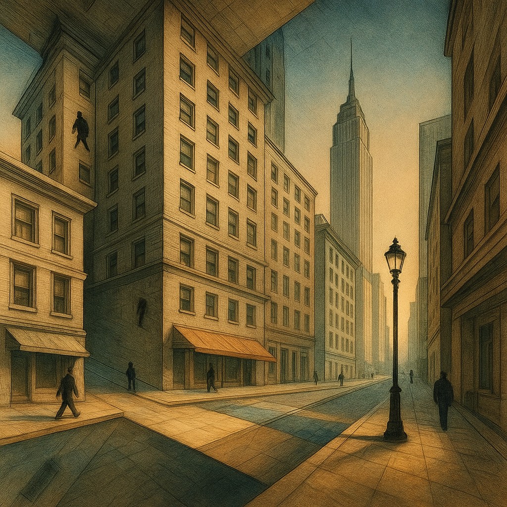 Gravity Defiance Surrealism Art Style Style Transfer Example