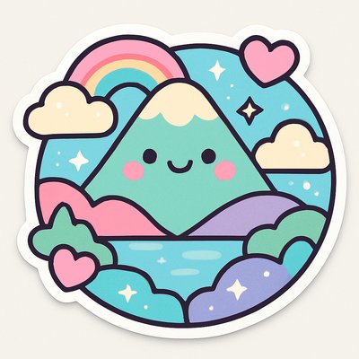 serene landscape with mountains and water