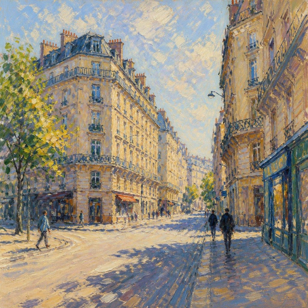 Impressionist Nature Art Style Transfer Example