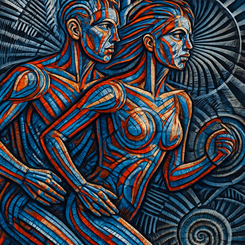 portrait of two people together