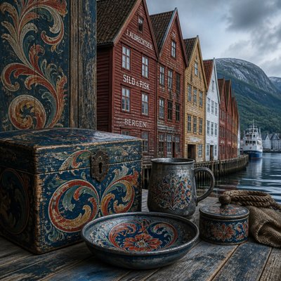still life with everyday objects — Bergen Art Style