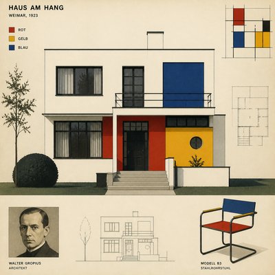 house with front view — Weimar Art Style