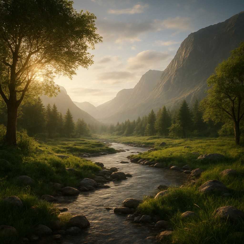 wide landscape with natural scenery