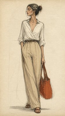 full-length portrait of an elegant figure