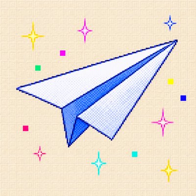 a paper plane, clean minimal composition on a plain background, no text