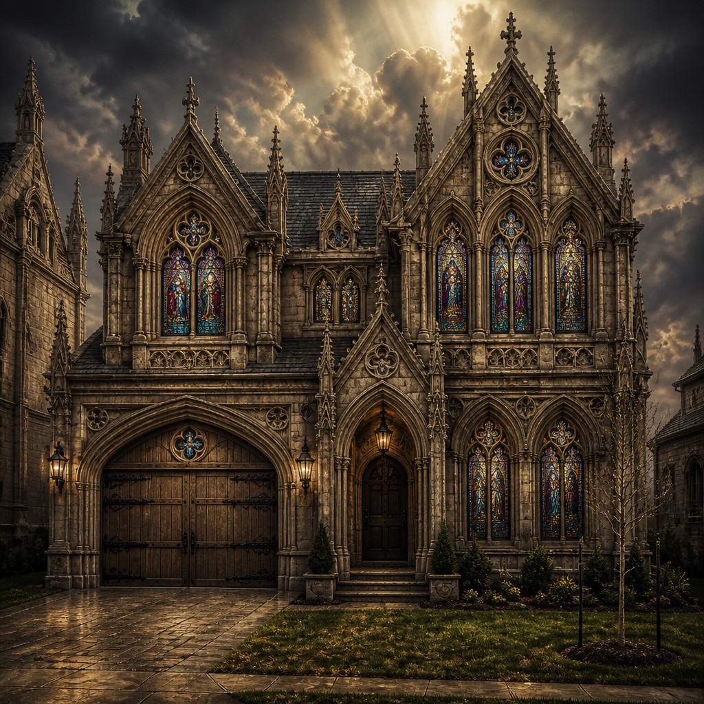Gothic Architecture Art Style Transfer Example