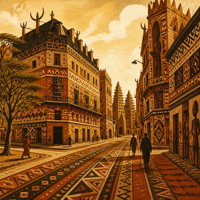 Malian Art Style Style Transfer Example