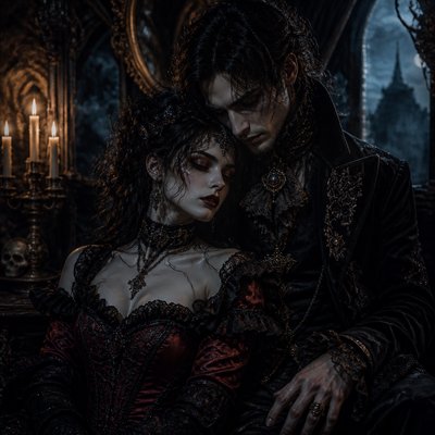 portrait of two people together