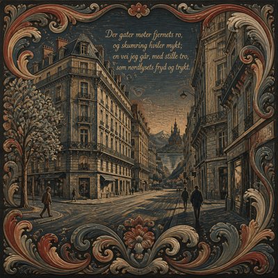 Norwegian Art Style Style Transfer Example