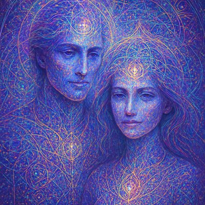portrait of two people together