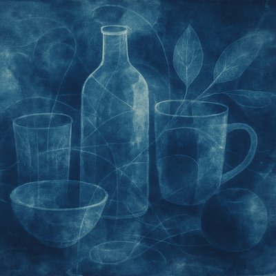 still life with everyday objects