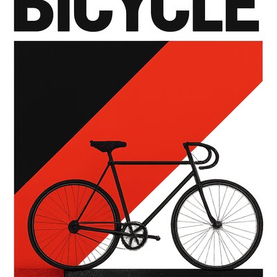 bicyle resting against a wall
