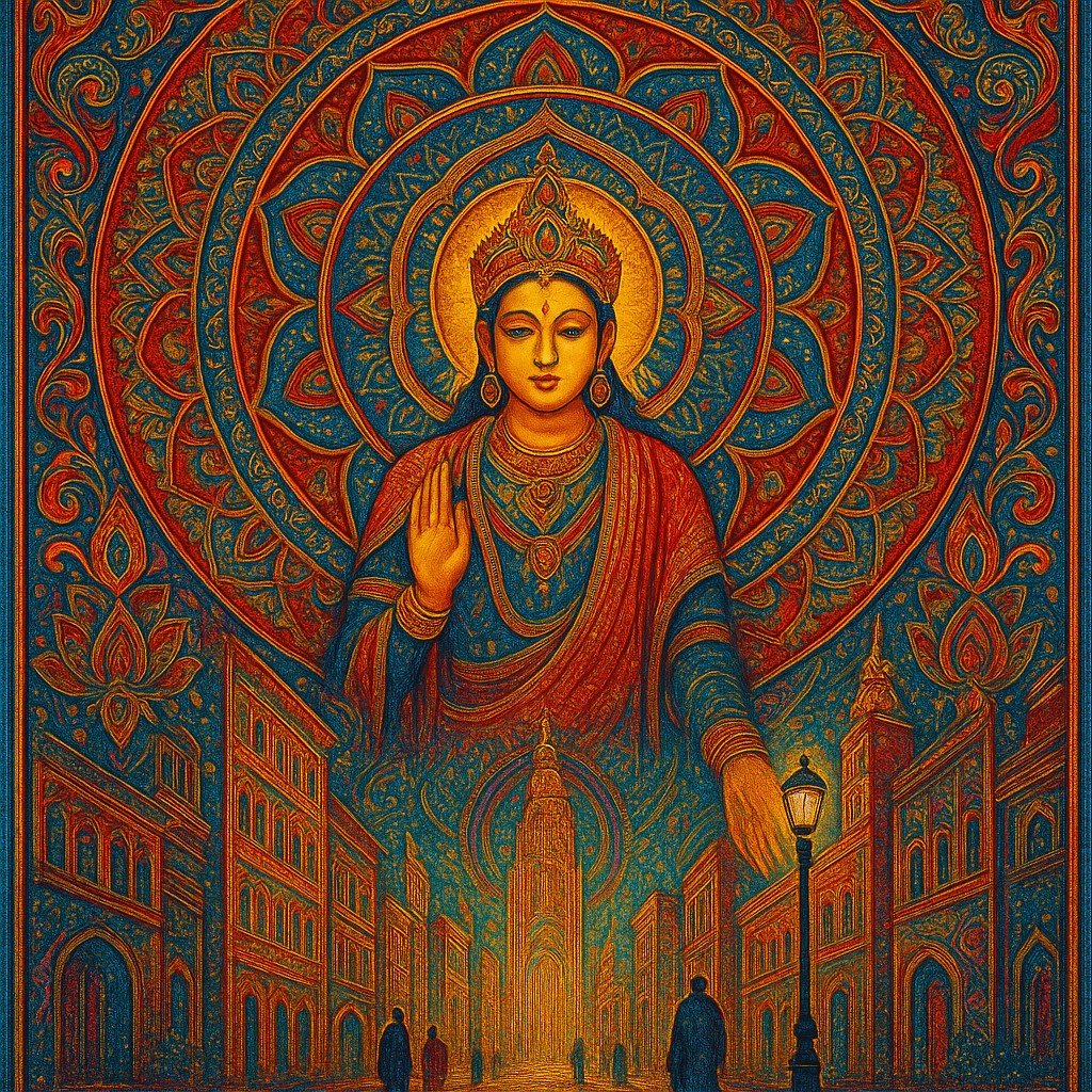 Hindu Religious Art Style Transfer Example