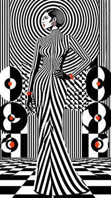 full-length portrait of an elegant figure