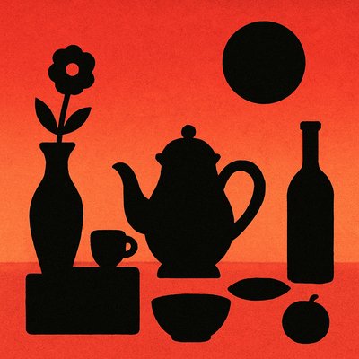 still life with everyday objects