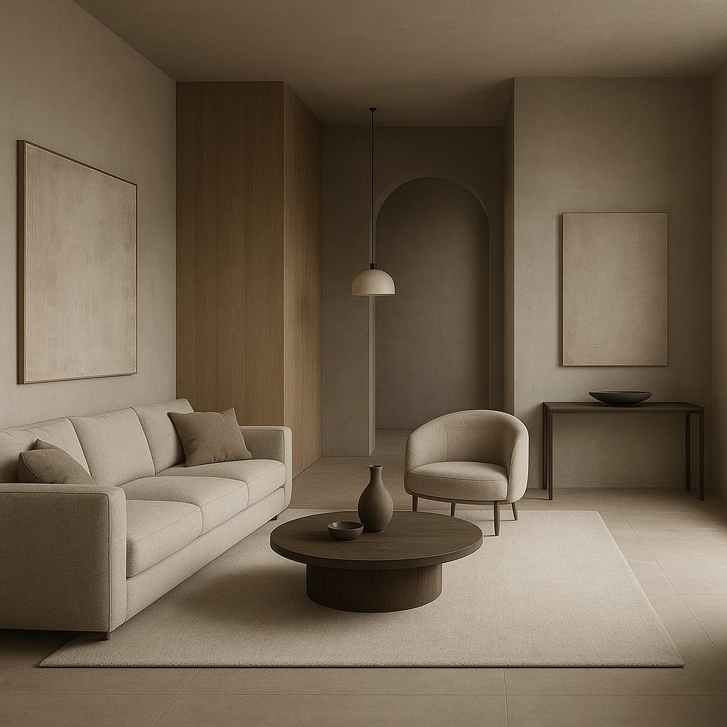 Contemporary Interior Design Style Transfer Example