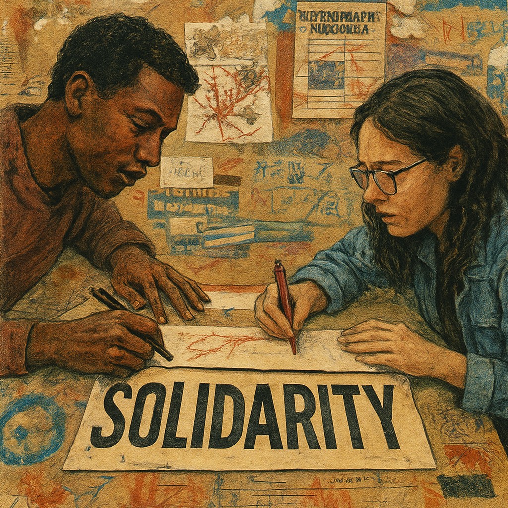 portrait of two people together