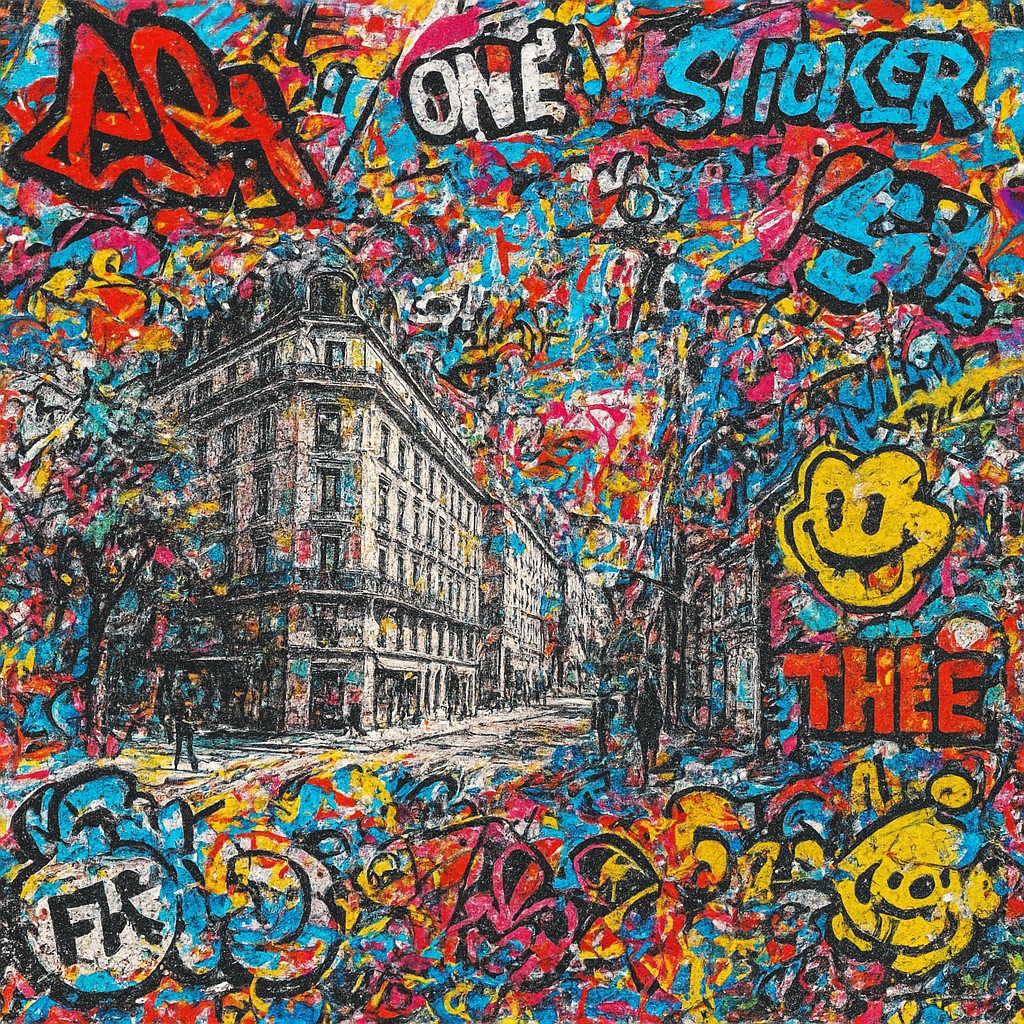 Sticker Bomb Street Art Style Style Transfer Example