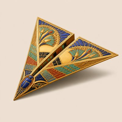 a paper plane, clean minimal composition on a plain background, no text