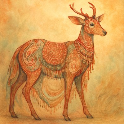animal standing in natural pose