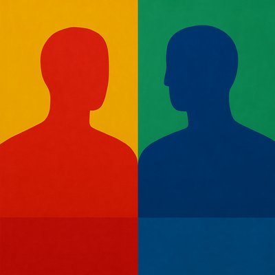 portrait of two people together