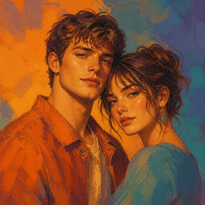 portrait of two people together