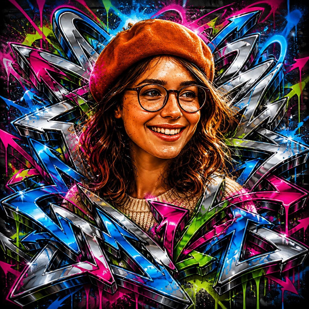 Wildstyle Graffiti Street Art Style Style Transfer Example